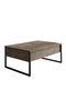 Hanah Home Conjunto Muebles Salón Nogal Negro - Consola 160cm, Soporte TV 180cm, Mesa Centro 90cm